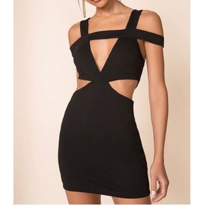 Superdown Tammi Off-shoulder Mini Dress Black M
